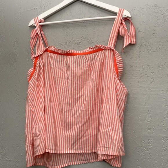 NWT aerie woven tie shoulder tank top - Picture 6 of 12